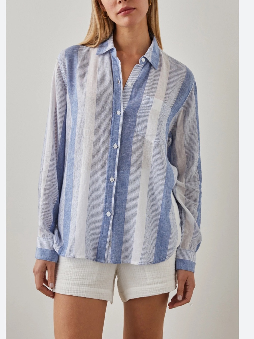 Rails Charli Shirt Linen Blend - Nevis Stripe